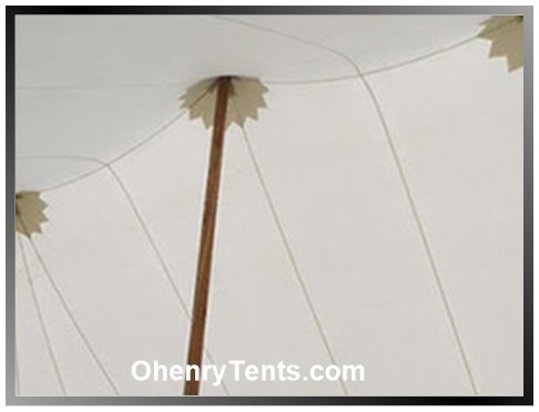party tent side pole fitting
